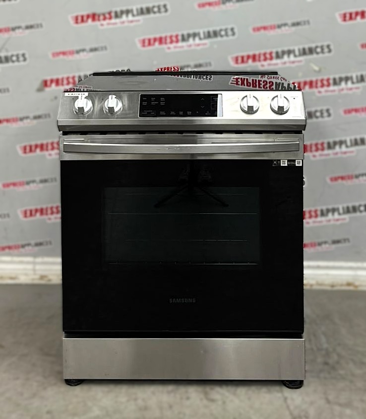 Used Samsung 30” Slide-In Glass Top Stove NE63T8111SS/AC For Sale Used Samsung 30” Slide-In Glass Top Stove NE63T8111SS/AC For Sale
