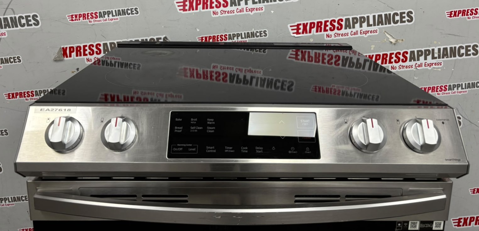 Used Samsung 30” Slide-In Glass Top Stove NE63T8111SS/AC For Sale Used Samsung 30” Slide-In Glass Top Stove NE63T8111SS/AC For Sale