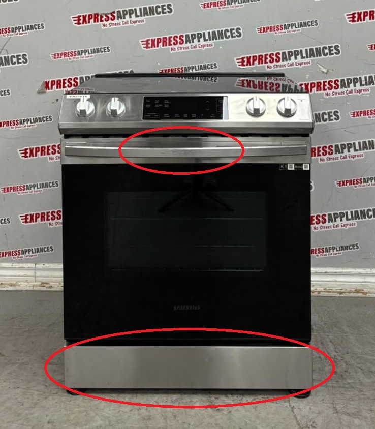 Used Samsung 30” Slide-In Glass Top Stove NE63T8111SS/AC For Sale Used Samsung 30” Slide-In Glass Top Stove NE63T8111SS/AC For Sale