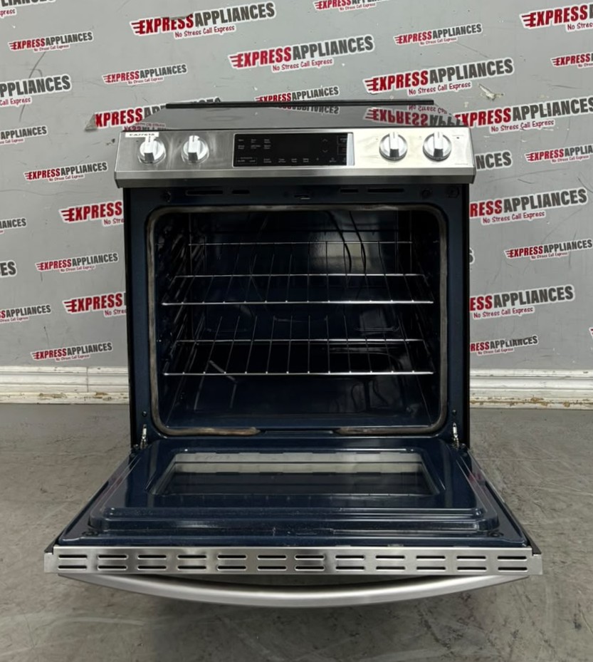 Used Samsung 30” Slide-In Glass Top Stove NE63T8111SS/AC For Sale Used Samsung 30” Slide-In Glass Top Stove NE63T8111SS/AC For Sale