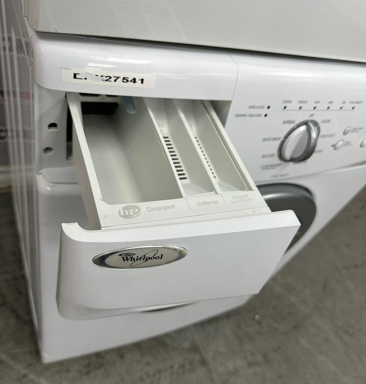 Used Whirlpool 24” Front Load Washer and Electric Dryer Stackable Set WFC7500VW2 YWED7500VW For Sale Used Whirlpool 24” Front Load Washer and Electric Dryer Stackable Set WFC7500VW2 YWED7500VW For Sale