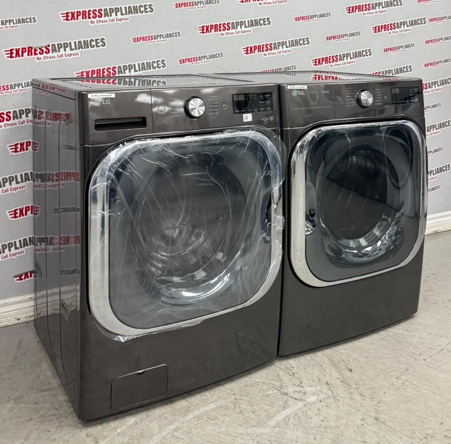 Open Box LG 29'' Front Load Washer and Electric Dryer Stackable Set WM8900HBA DLEX8900B For Sale Open Box LG 29'' Front Load Washer and Electric Dryer Stackable Set WM8900HBA DLEX8900B For Sale