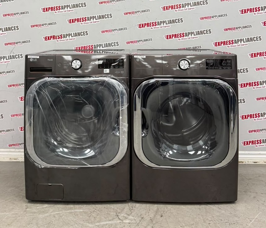 Open Box LG 29'' Front Load Washer and Electric Dryer Stackable Set WM8900HBA DLEX8900B For Sale Open Box LG 29'' Front Load Washer and Electric Dryer Stackable Set WM8900HBA DLEX8900B For Sale