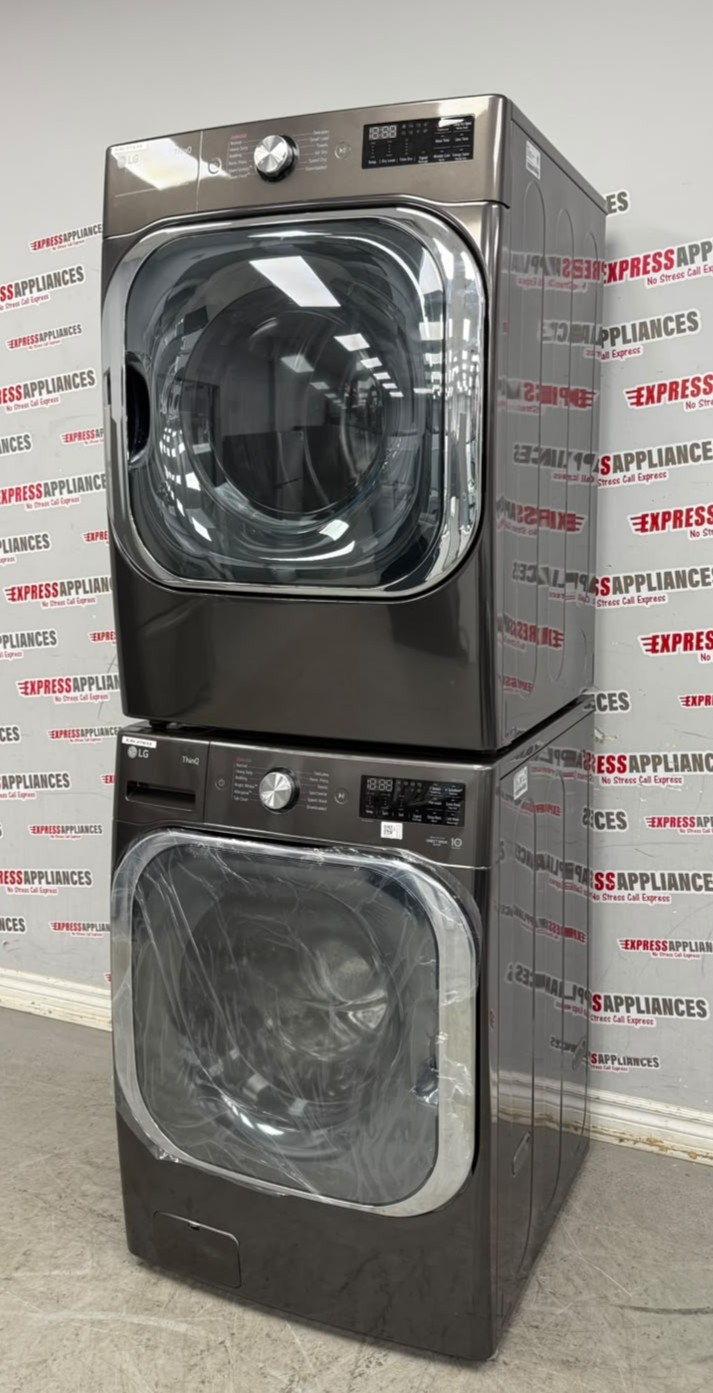 Open Box LG 29'' Front Load Washer and Electric Dryer Stackable Set WM8900HBA DLEX8900B For Sale Open Box LG 29'' Front Load Washer and Electric Dryer Stackable Set WM8900HBA DLEX8900B For Sale