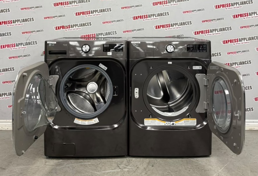 Open Box LG 29'' Front Load Washer and Electric Dryer Stackable Set WM8900HBA DLEX8900B For Sale Open Box LG 29'' Front Load Washer and Electric Dryer Stackable Set WM8900HBA DLEX8900B For Sale