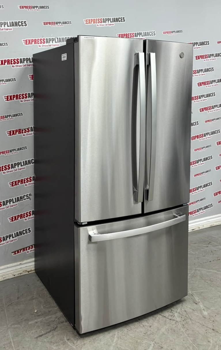Floor Model GE 33” French Door Refrigerator GNE25DYRLKFS SKU: EAS27815 For Sale Floor Model GE 33” French Door Refrigerator GNE25DYRLKFS SKU: EAS27815 For Sale