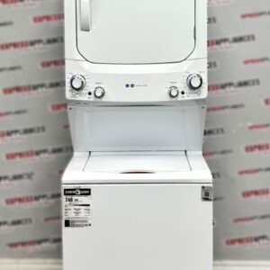Open Box GE 27” Laundry Center Washer and Dryer GUD27EEMN0WW For Sale