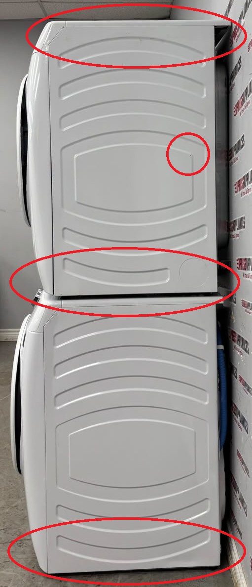 Open Box GE 28” Front Load Washer and Electric Dryer Stackable Set GFW350SSY0WW GFD35ESMY0WW For Sale Open Box GE 28” Front Load Washer and Electric Dryer Stackable Set GFW350SSY0WW GFD35ESMY0WW For Sale