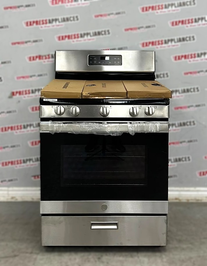 Open Box GE 30" Freestanding Gas Stove JCGBS66SEK7SS For Sale Open Box GE 30" Freestanding Gas Stove JCGBS66SEK7SS For Sale