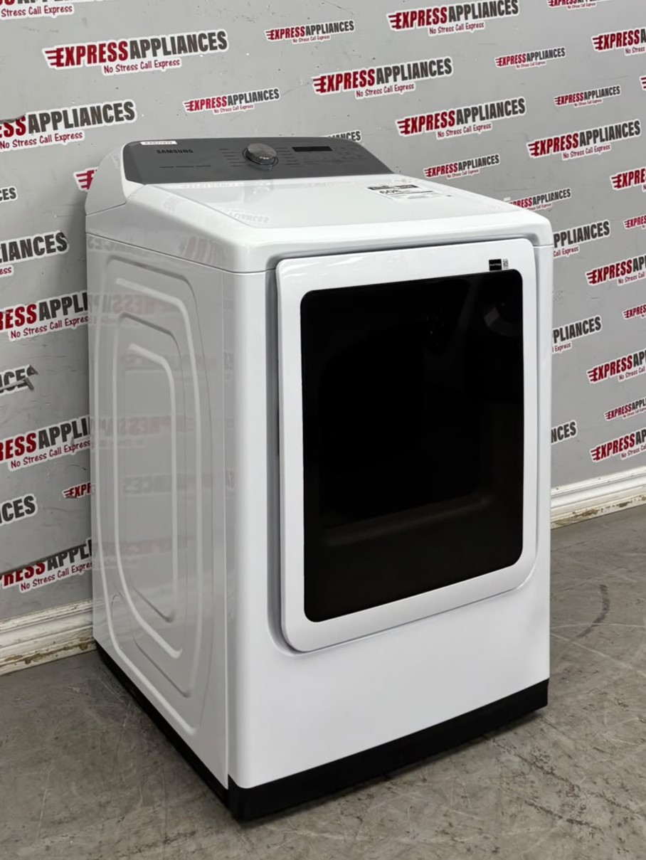 Open Box Samsung 27” Electric Dryer DVE52DG5505W For Sale Open Box Samsung 27” Electric Dryer DVE52DG5505W For Sale