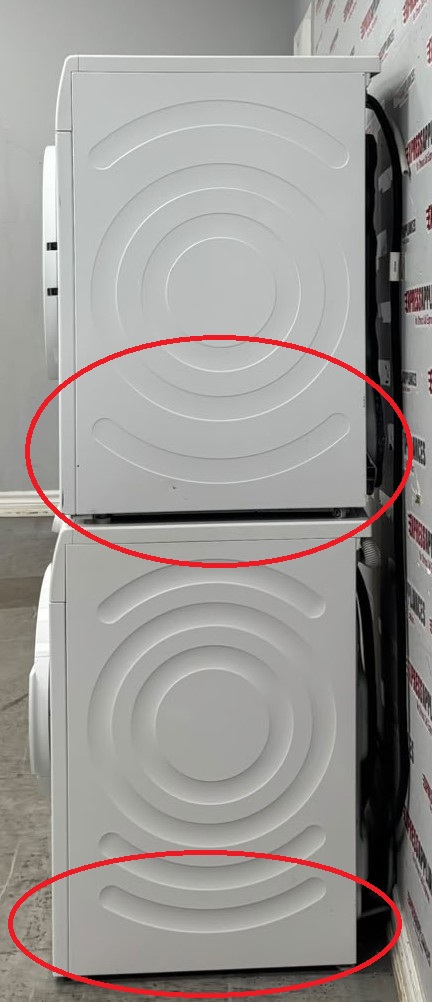 Used Bosch 24” Front Load Washer and Ventless Dryer Stackable Set WAT28400UC/20 WTG86400UC/08 For Sale Used Bosch 24” Front Load Washer and Ventless Dryer Stackable Set WAT28400UC/20 WTG86400UC/08 For Sale