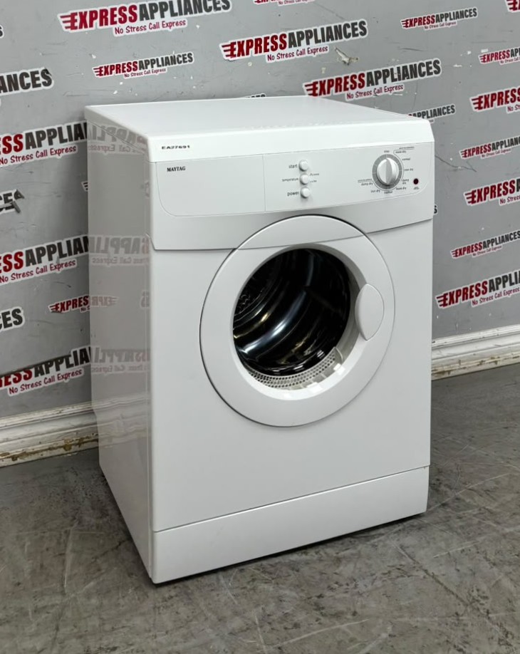 Used Maytag 24” Electric Stackable Dryer YMED7500YW2 SKU: EA27691 For Sale Used Maytag 24” Electric Stackable Dryer YMED7500YW2 SKU: EA27691 For Sale