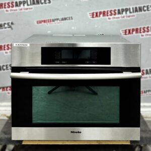 Used Miele 24” Built-In Convection Microwave Speed Oven H4080BM For Sale