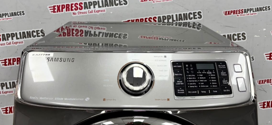 Used Samsung 27” Electric Stackable Dryer DV45H6300EP/AC SKU: EA27788 For Sale Used Samsung 27” Electric Stackable Dryer DV45H6300EP/AC SKU: EA27788 For Sale