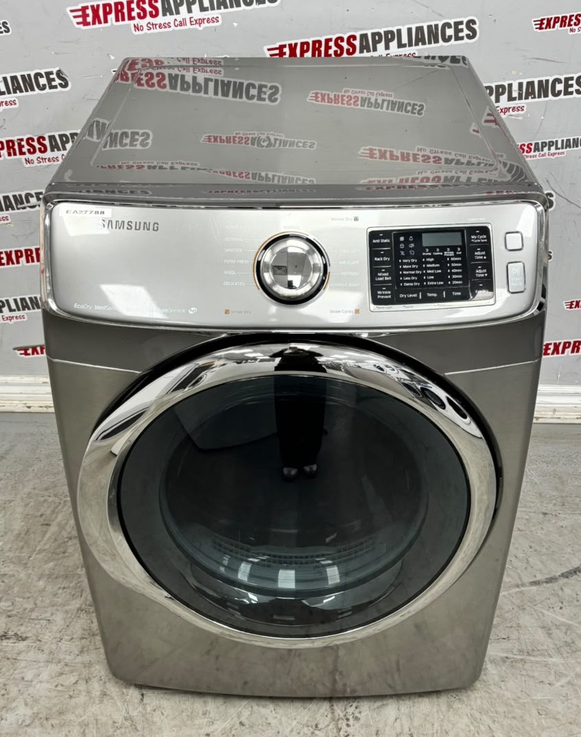 Used Samsung 27” Electric Stackable Dryer DV45H6300EP/AC SKU: EA27788 For Sale Used Samsung 27” Electric Stackable Dryer DV45H6300EP/AC SKU: EA27788 For Sale