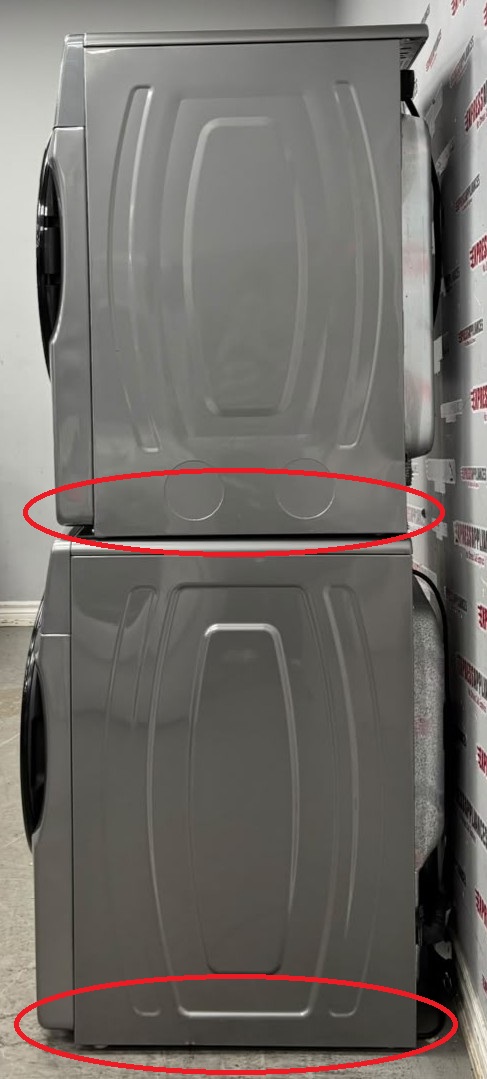 Used Whirlpool 27” Front Load Washer and Electric Dryer Stackable Set WFW6605MC1 YWED6605MC0 For Sale Used Whirlpool 27” Front Load Washer and Electric Dryer Stackable Set WFW6605MC1 YWED6605MC0 For Sale